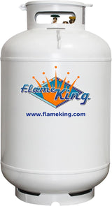 Flame King 420LB ASME Vertical Propane Tank, White