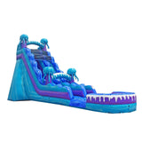 JumpOrange Electric Commercial Grade Inflatable Water Slide with Splash Pool | for Adults and Kids | Includes Blower, Stakes and Storage Bag | 19-Foot Tall x 36-Foot Long x 15-Foot Wide